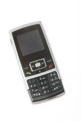 mobile phone isolated on the white .