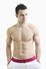 Fototapeta premium handsome oyung man isolated on white