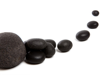 Fototapeta na wymiar Ambiance zen - pierres noires