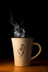 cup of hot tea or coffee