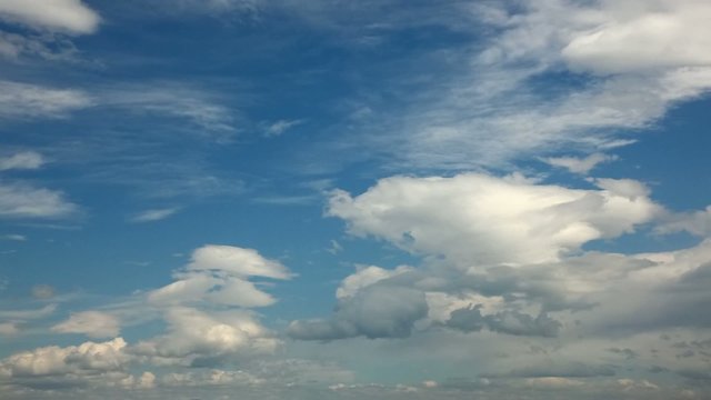 Time lapse cumulus clouds
