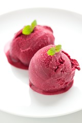 Blackcurrant ice cream