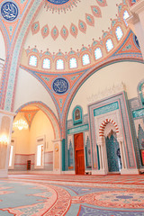 Muscat - Oman, Sultan Taymoor Mosque - Interior