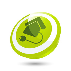 haus energie zeichen symbol button