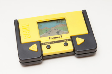 lcd game spiel autorennen