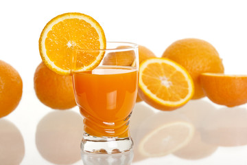 glass of fresh orange juice
