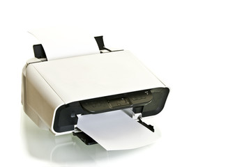 ink jet printer with paper in