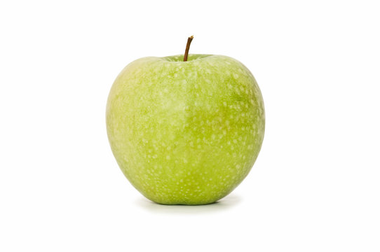 manzana sobre fondo blanco