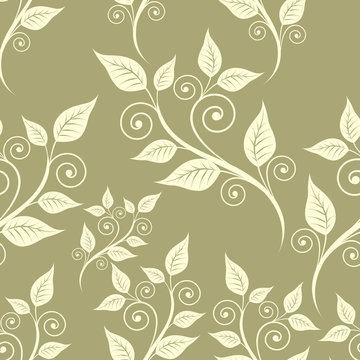 Seamless floral background. Vector illustration.