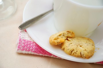 Half eaten cookies for afternoon snack