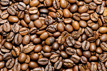 textura de granos de café