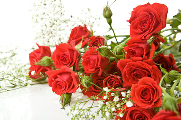 Red roses bouquet