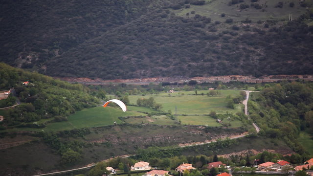 View on airframe and valley, France
