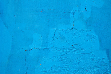 Mur bleu turquoise