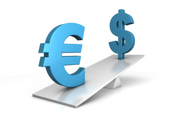 out of balance - euro and dollar