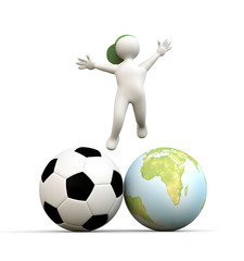 3D Man Football World