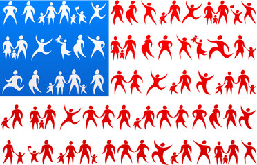 Human icons USA flag 1
