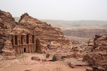 The Monastery at the city of Petra in Jordania