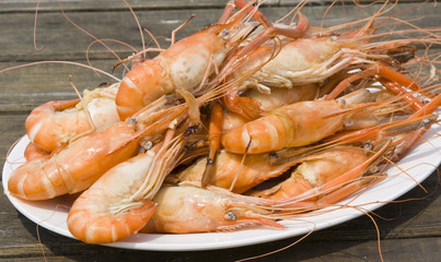 Boiled shrimp