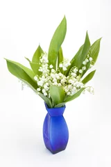 Crédence de cuisine en verre imprimé Muguet Bouquet of lilies-of-the-valley (Lilium convallium)