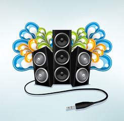 music speakers in party mode