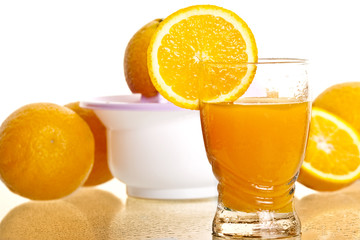 glass of fresh orange juice