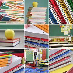 Back to school collage