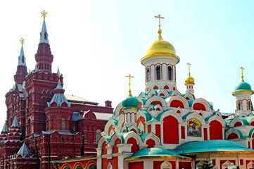 Fototapeta na wymiar Kazan Cathedral in Moscow, Russia