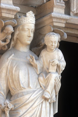 Notre Dame Cathedral, Paris, Portal of the Virgin