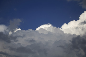 Beautiful Clouds Lit by Sun