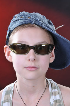 portrait of 10-11 years old boy