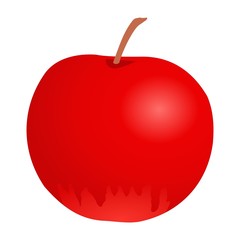 red apple