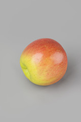 The red apple on white. Isolation