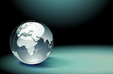 Glossy Earth Globe