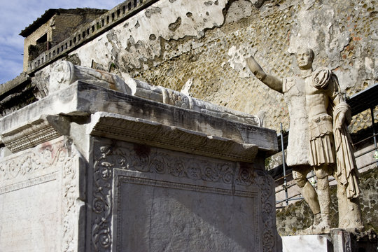 herculanum,terrase de Marco Nonio Balbo