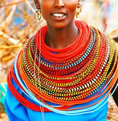 Schilderijen op glas Beautiful African lady © Anna Om