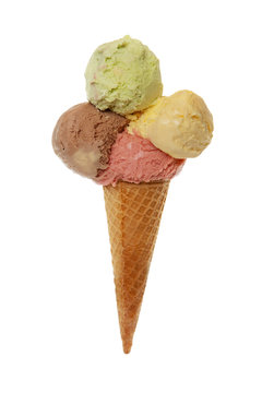 Eiscreme auf Stanitzel