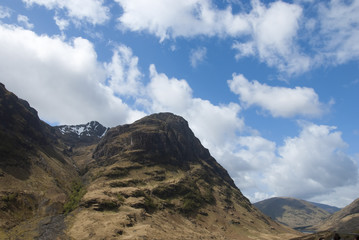 View of mountain range above Scotch mountain
