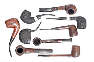 background with tobaco pipe