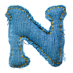 one letter of jeans alphabet