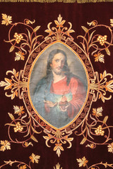 Jesus, Golden embroidered Church vestments