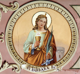 Saint Barbara - obrazy, fototapety, plakaty