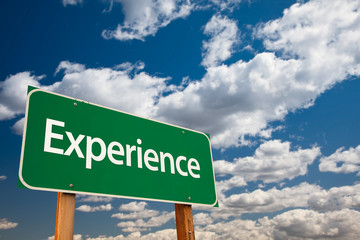 Experience Green Road Sign