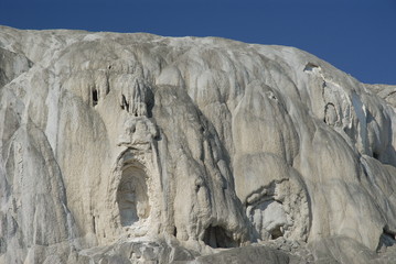 Minerva terraces in Mammoth hot springs, Yellowstone NP