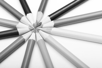 Pencils In Round Shape