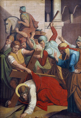 Jesus falls the first time