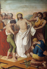 Jesus is stripped of His garments