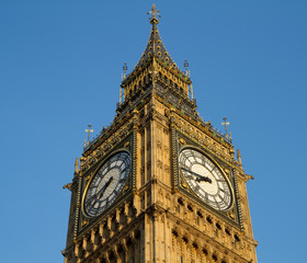 Closeup of Big Ben, London