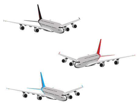 Set of airplanes