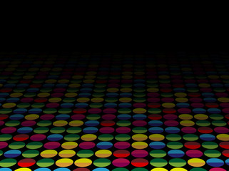 Halftone Background in Perspective.